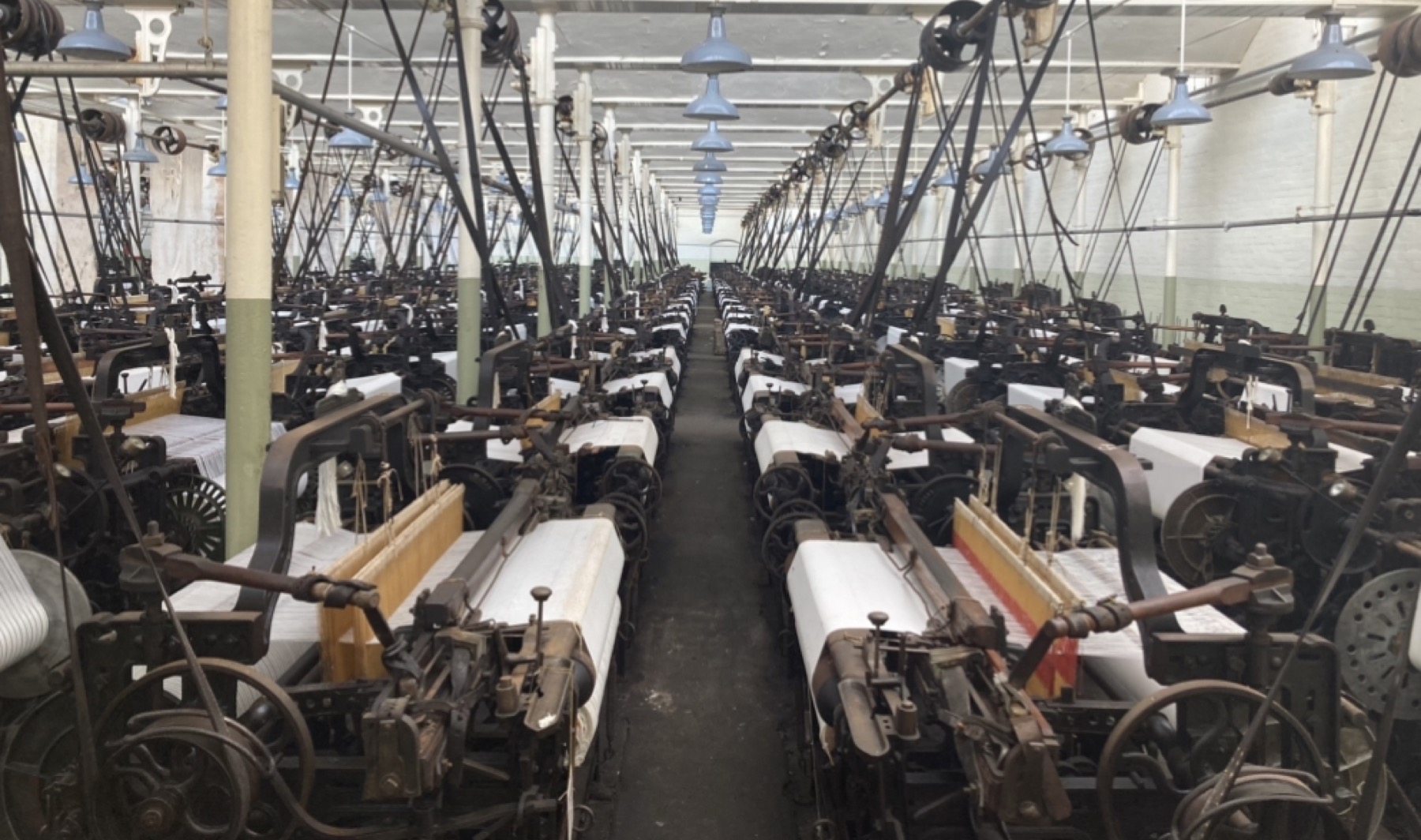 Cotton looms at Queen Street Mill near Burnley